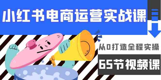 （9724期）小红书电商运营实战课，​从0打造全程实操（65节视频课）-自学资料及项目